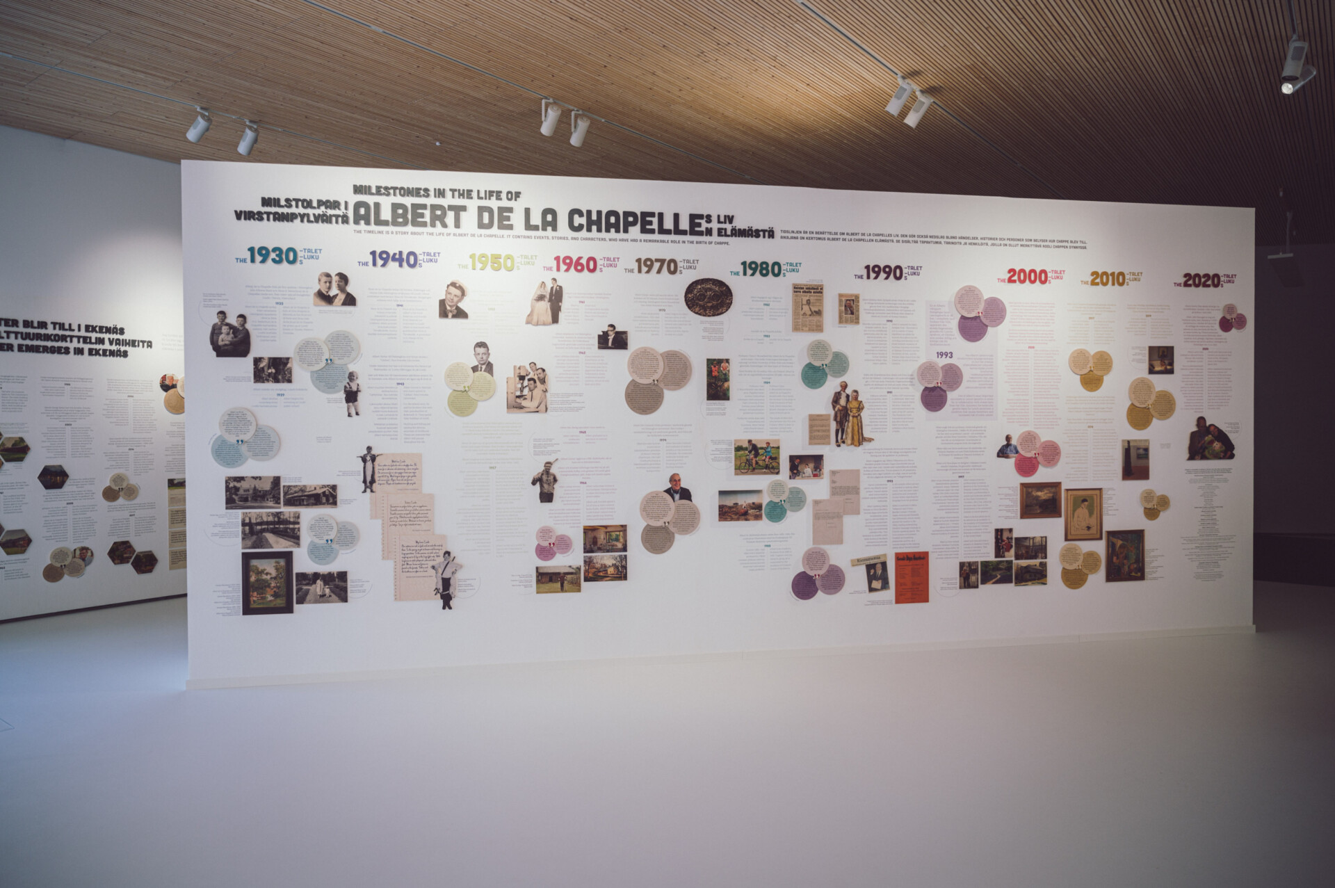 Timeline about Albert de la Chapelles' life